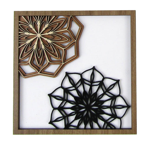 Blooming Mandalas Layered Wall Art, Frame 2 of 4