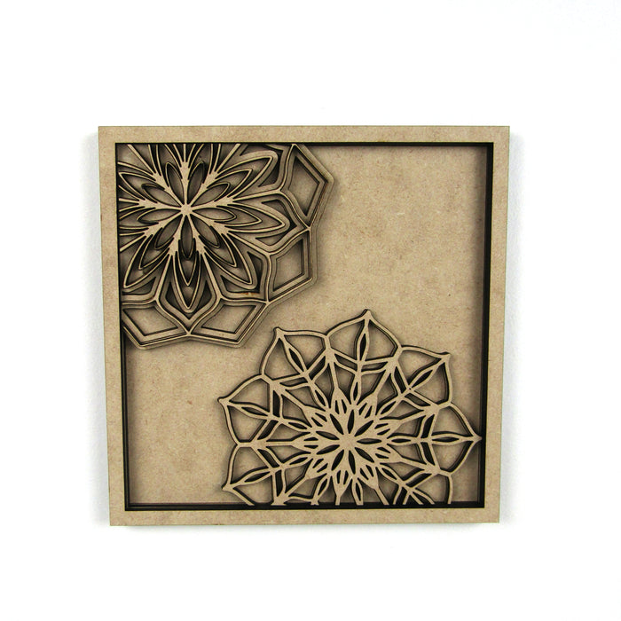 Blooming Mandalas Layered Wall Art, Frame 2 of 4