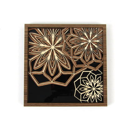Blooming Mandalas Layered Wall Art, Frame 2 of 4
