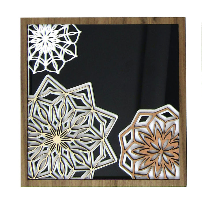 Blooming Mandalas Layered Wall Art, Frame 4 of 4