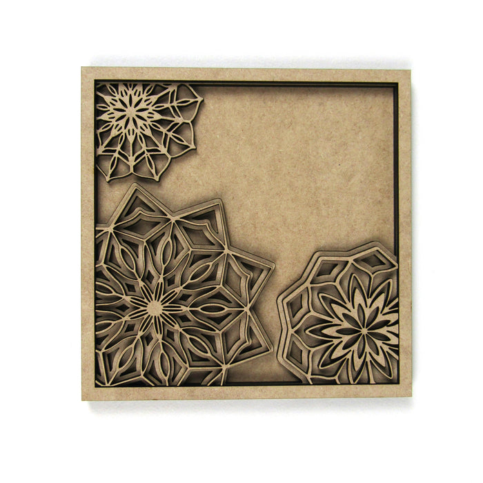 Blooming Mandalas Layered Wall Art, Frame 4 of 4