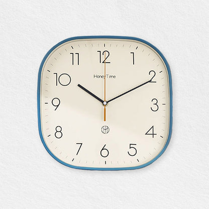 Blue Square Wall Clock