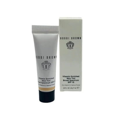 Bobbi Brown Vitamin Enriched Skin Tint SPF 15 moisturizer tube and box, 0.24 oz size.
