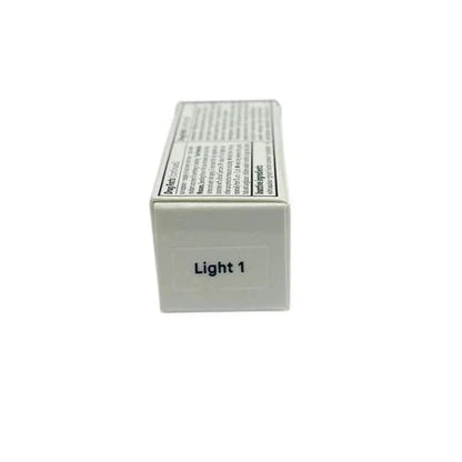 Box labeled Light 1, side view, likely for skin tint moisturizer makeup.