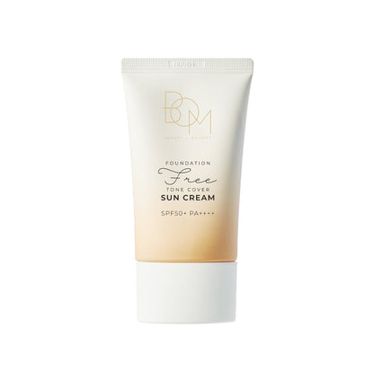 BOM Foundation-Free SPF50+PA++++ spalvą suteikiantis kremas nuo saulės