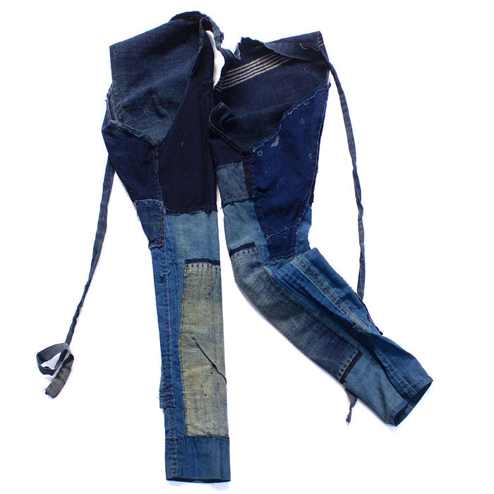 Boro Indigo Cotton Patchwork Pants