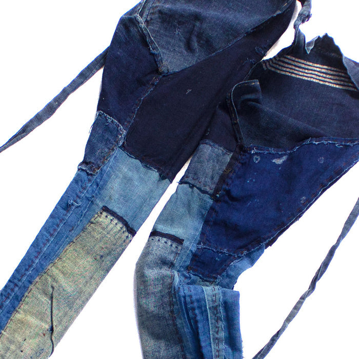 Boro Indigo Cotton Patchwork Pants