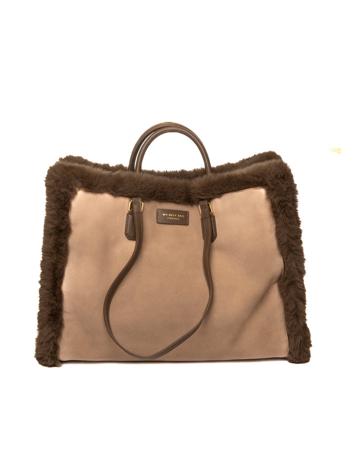 MY-BEST BAG borsa a mano athena beige 1014 ATHENA-BARON
