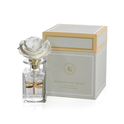 Botanical Oasis Porcelain Diffuser - Diffusers by Carlyle Avenue