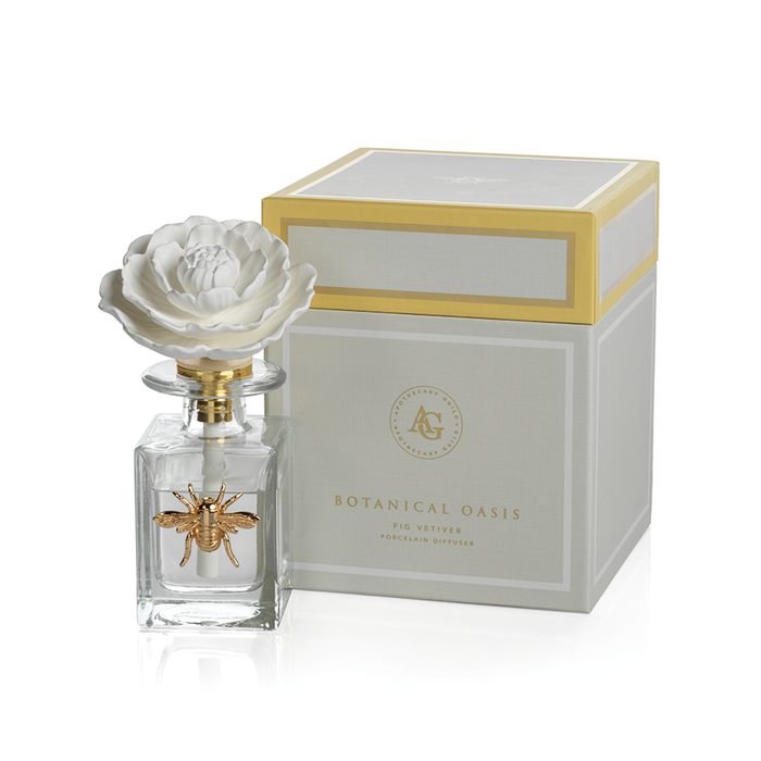 Botanical Oasis Porcelain Diffuser - Diffusers by Carlyle Avenue