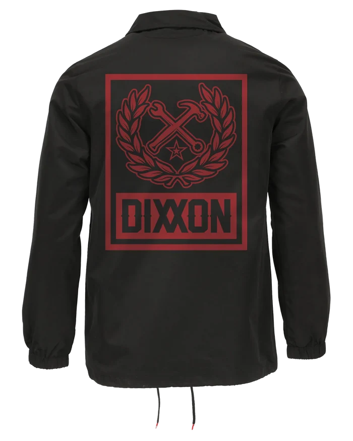 Box Crest Coaches Jacket - Red/Black