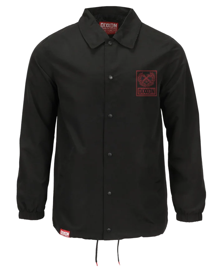 Box Crest Coaches Jacket - Red/Black