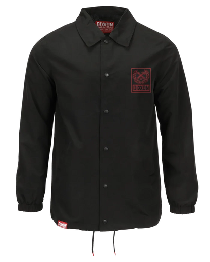 Box Crest Coaches Jacket - Red/Black