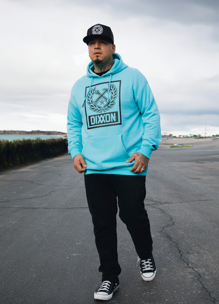 Box Crest Tiffany/Black Hood