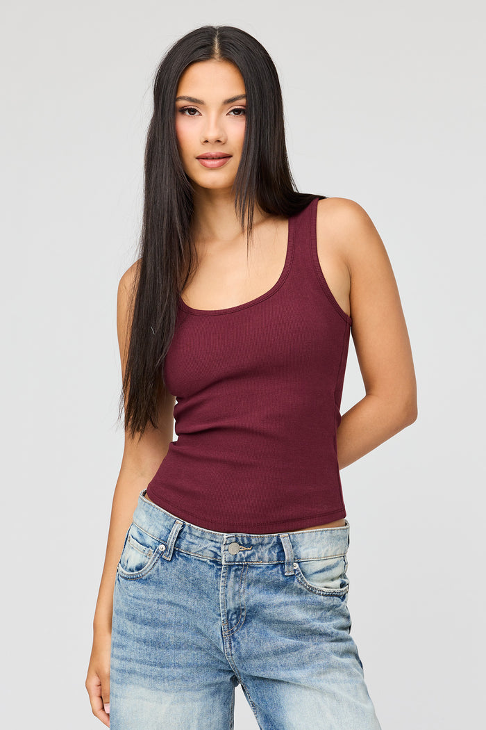Braless Ribbed Tank