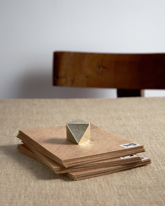 Brass Paperweight - Triangle