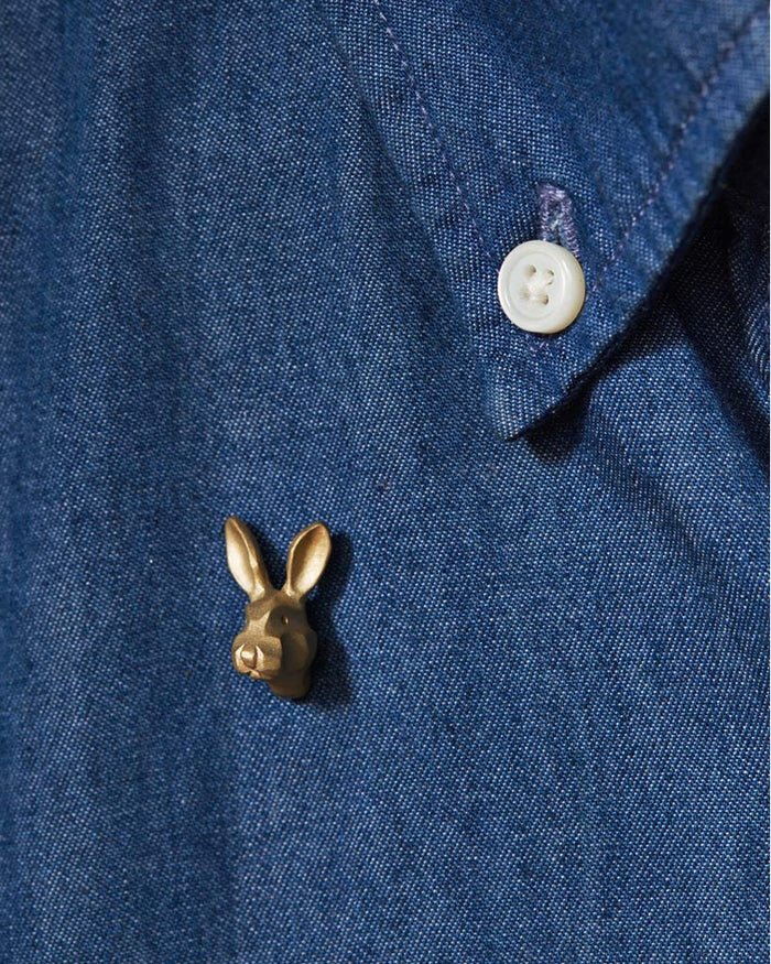 Brass Rabbit Pin