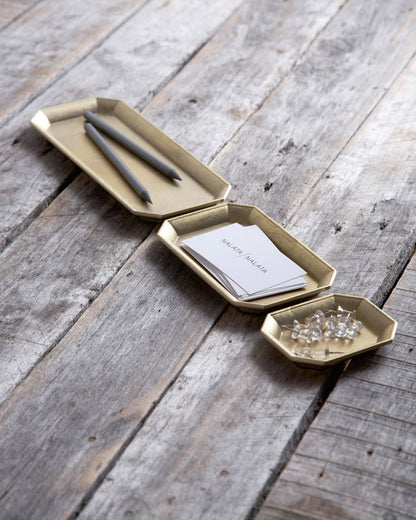 Brass Stationary Tray - Large