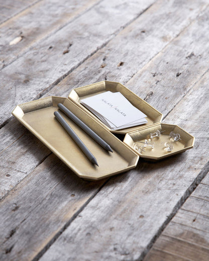 Brass Stationary Tray - Medium