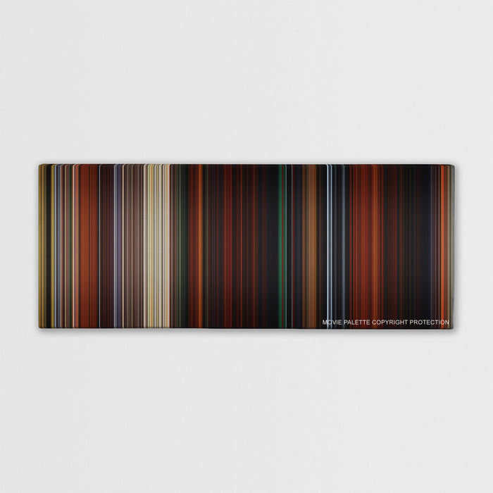 Brave color palette canvas print: thousands of thin vertical stripes of color