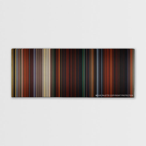 Brave color palette canvas print: thousands of thin vertical stripes of color