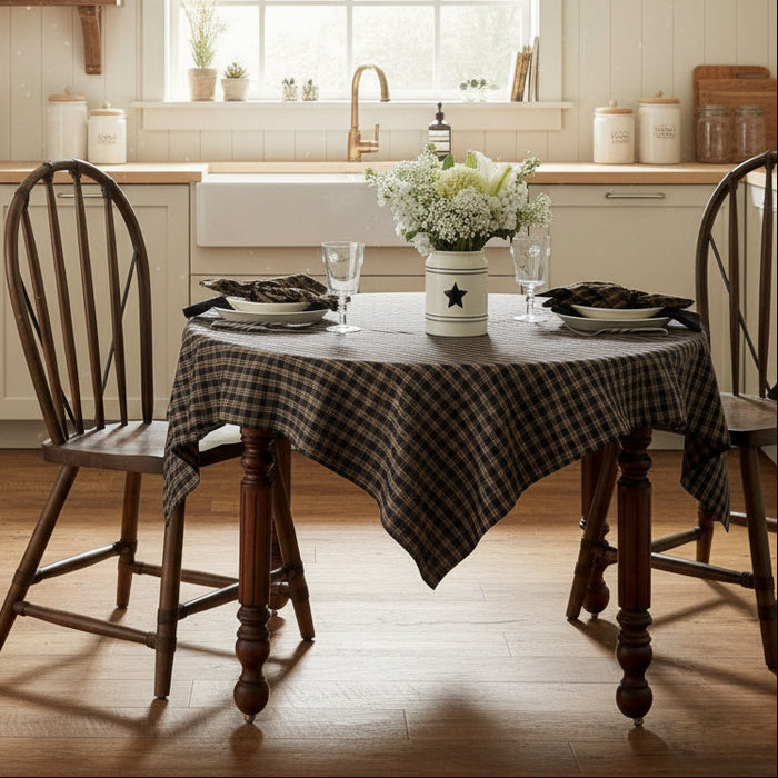 Bridgeton Black Table Cloth-Lange General Store
