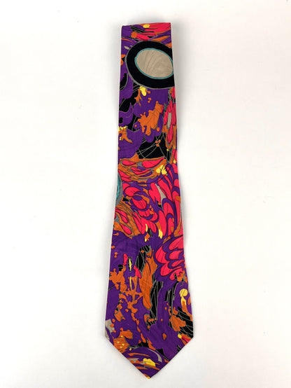 Brioni Vintage 90s Jacquard Silk Tie