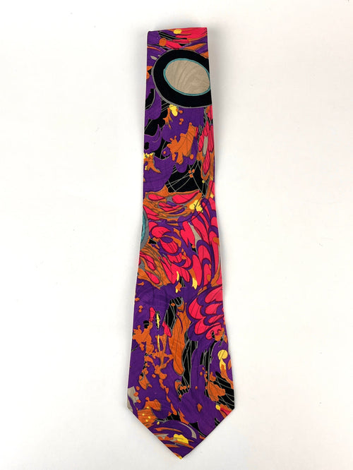 Brioni Vintage 90s Jacquard Silk Tie