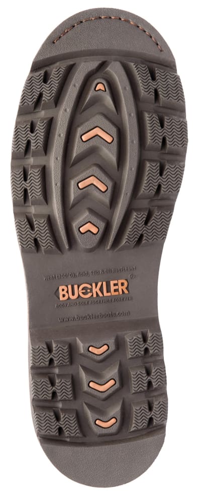 Buckflex safety dealer boot: brown oil buckbootz b1150