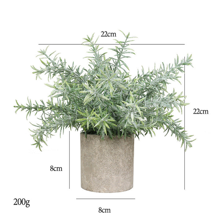 Bulk 7" Mini Potted Greenery Plants Artificial Eucalyptus Plants in Vase Wholesale