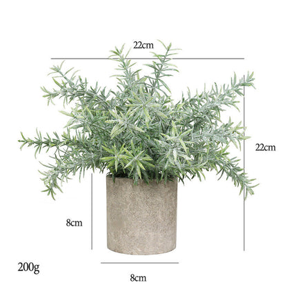 Bulk 7" Mini Potted Greenery Plants Artificial Eucalyptus Plants in Vase Wholesale