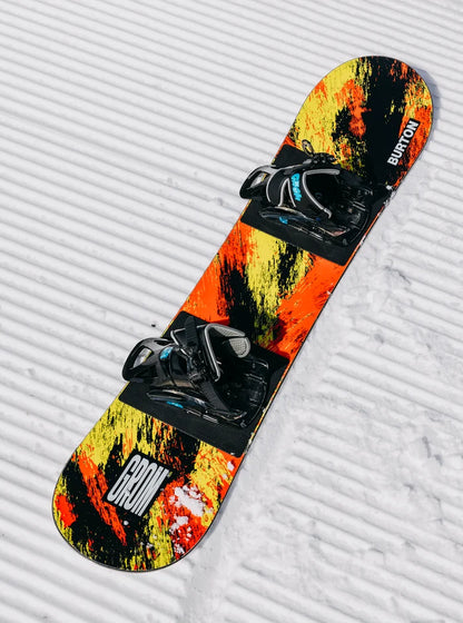Product image of Kids' Burton Grom Flat Top Snowboard[Variant:Ketchup / Mustard]