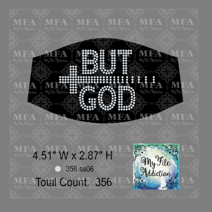 But God Small 2 Rhinestone Digital Download File