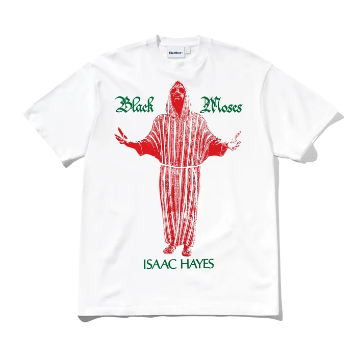 Butter Goods Black Moses Tee White