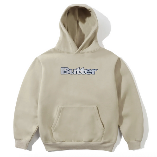 Butter Goods Stripe Logo Applique Pullover Hoodie
