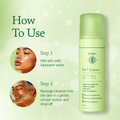 BYOB- SAL CLEANSE - Foaming Face Wash With Salicylic Acid 1%