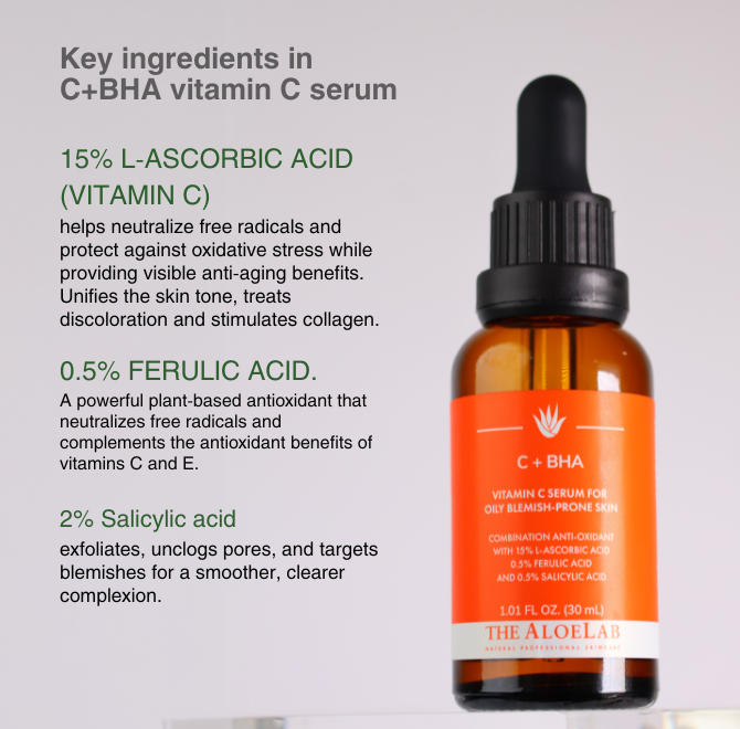 C + BHA WITH 15% L-ASCORBIC ACID - The ALOELAB
