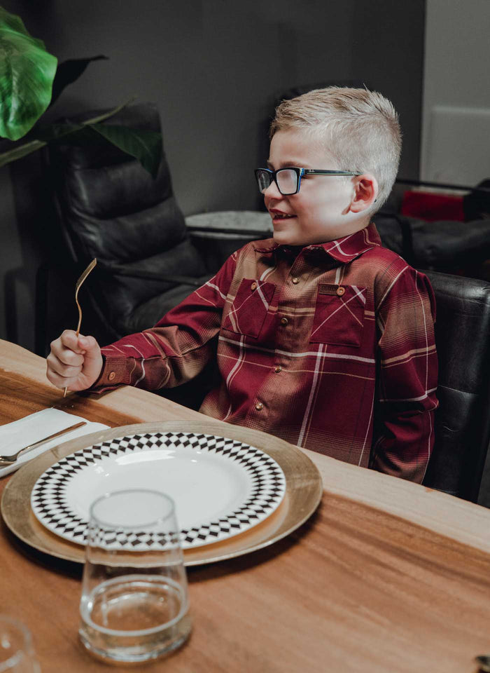 Cabernet Youth Flannel