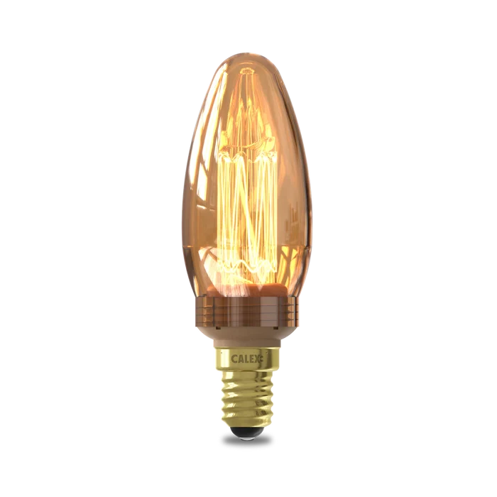 Calex Crown LED Bulb - E14 - B35 - Gold