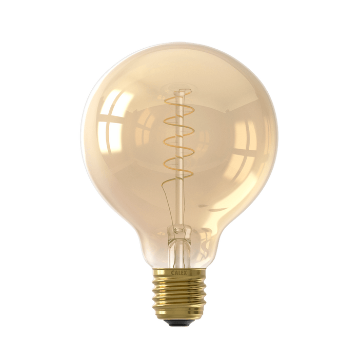 Calex Flex Filament LED Lamp - E27 - G95 - Gold