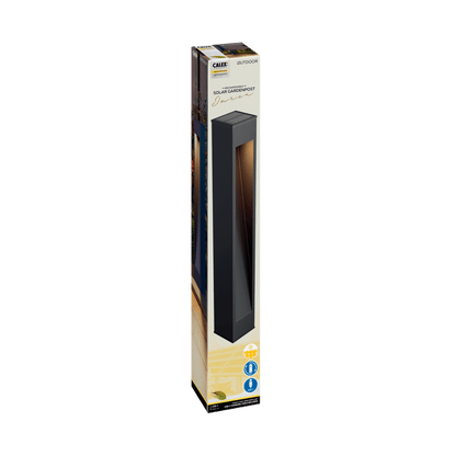 Calex Ivrea Solar Garden Post - Black