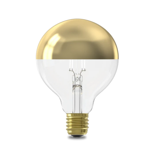 Calex Top mirror Bulb - E27 - Filament - G95 - Gold