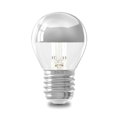 Calex Top Mirror Bulb - E27 - Filament - P45 - Chrome