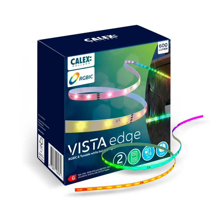 Calex Vista LED Strip - 2M - RGBIC + CCT