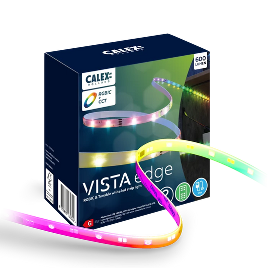 Calex Vista LED Strip Battery - 2M - RGBIC + CCT