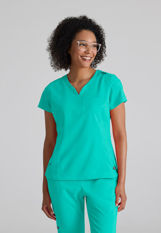 Capri Tuck-in Top - Alpine Aqua - Grey's Anatomy Scrubs