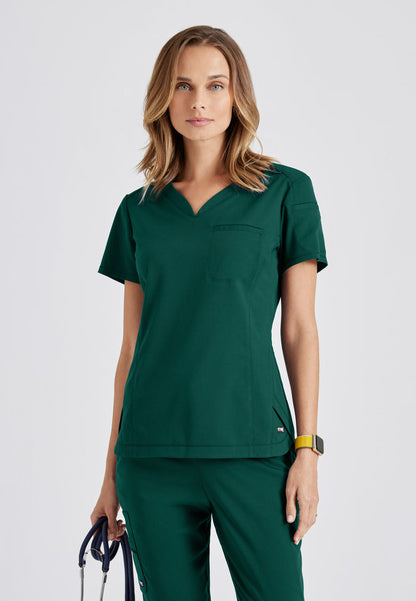 Capri Tuck-in Top - Hunter Green - Grey's Anatomy Scrubs