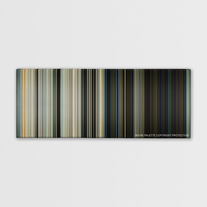 Captain Phillips color palette canvas print: thousands of thin vertical stripes of color