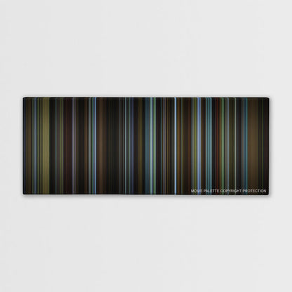 Carol color palette canvas print: thousands of thin vertical stripes of color