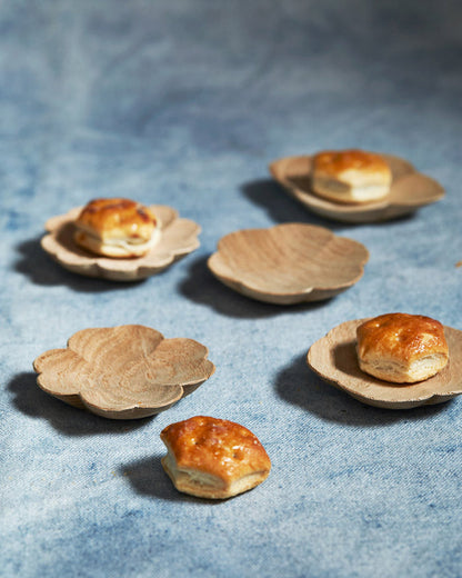 Carved Chestnut Dish - Katabami (OUT OF STOCK)